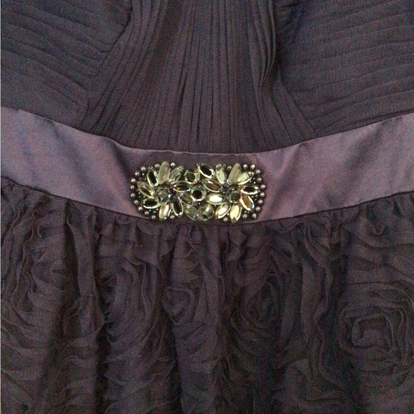 Adrianna Papell Woman’s Purple Rosette Mini Dress. Size 14W. - Picture 6 of 12